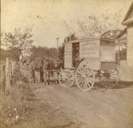Golden Rod Creamery delivery wagon